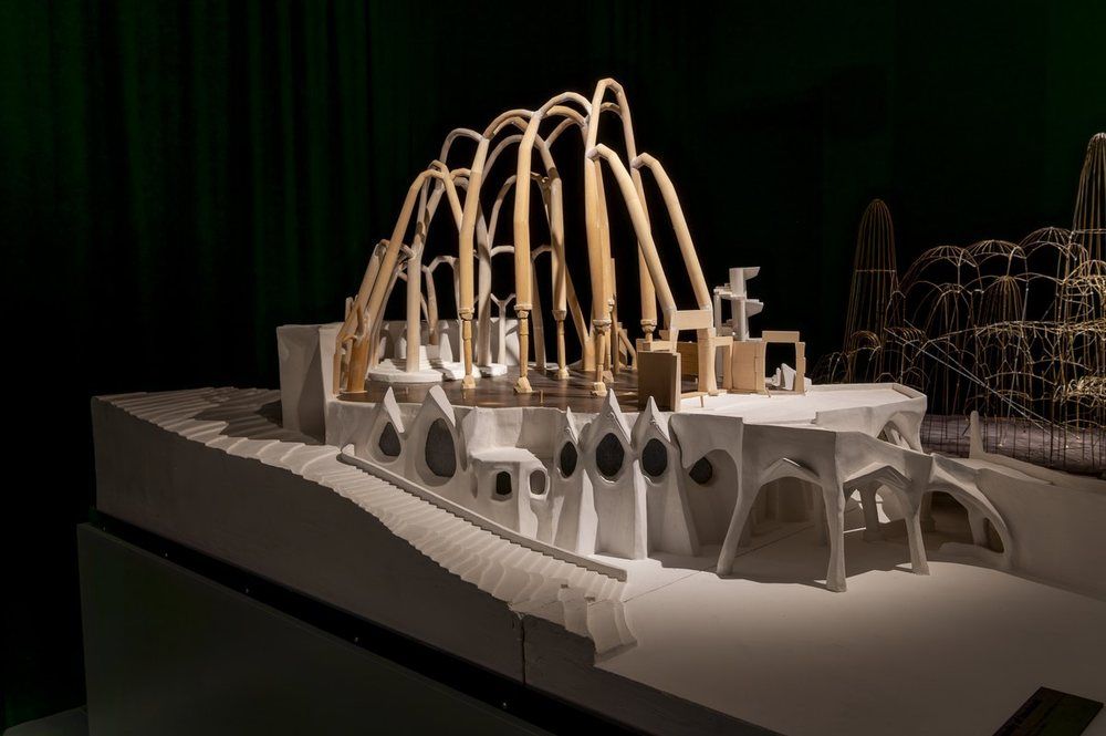 Maqueta de la estructura interna de la Cripta